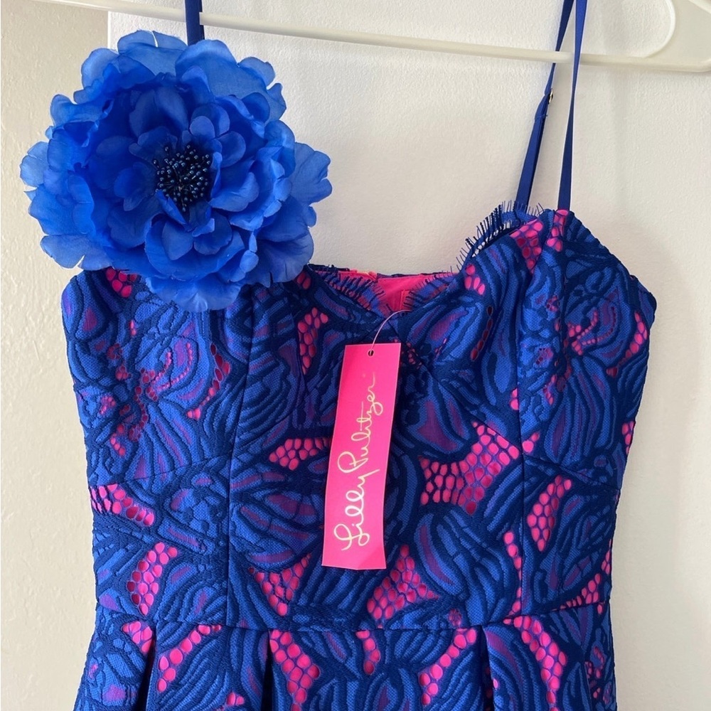 NWT Lilly Pulitzer Camella Orchid Lace A Line Dress